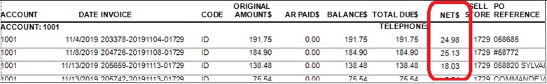 System Invoice Options