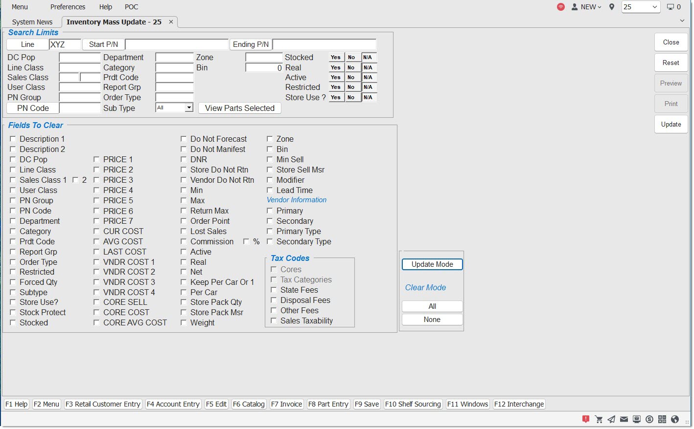 Computer Inventory Update Inventory Mass Update