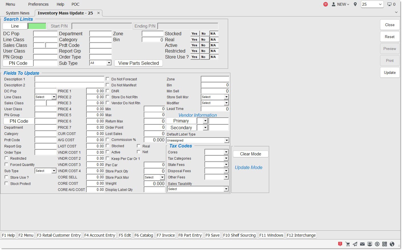 Computer Inventory Update Inventory Mass Update