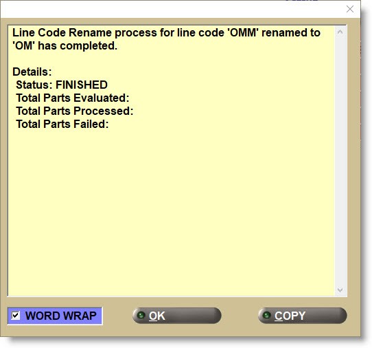 Line Code Rename