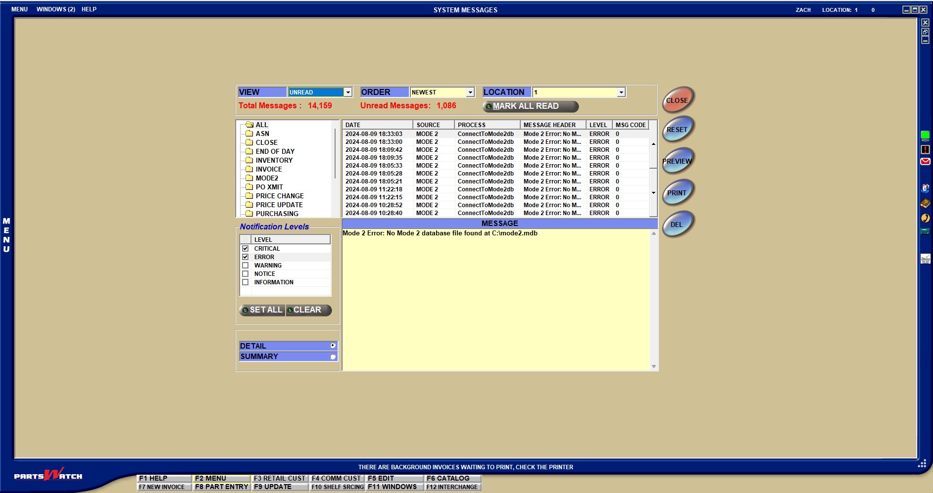Messagetype Configuration On Operating System System Messages